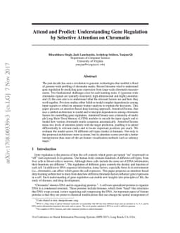 Attend and Predict: Understanding Gene Regulation by Selective Attention
  on Chromatin