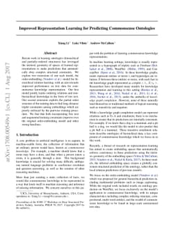 Improved Representation Learning for Predicting Commonsense Ontologies