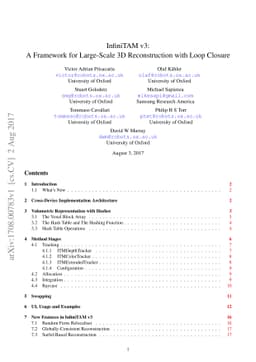 InfiniTAM v3: A Framework for Large-Scale 3D Reconstruction with Loop
  Closure