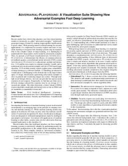 Adversarial-Playground: A Visualization Suite Showing How Adversarial
  Examples Fool Deep Learning
