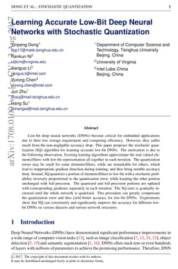 Learning Accurate Low-Bit Deep Neural Networks with Stochastic
  Quantization