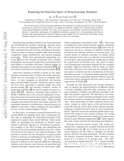 Exploring the Function Space of Deep-Learning Machines