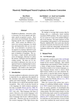 Massively Multilingual Neural Grapheme-to-Phoneme Conversion