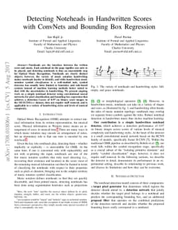 Detecting Noteheads in Handwritten Scores with ConvNets and Bounding Box
  Regression