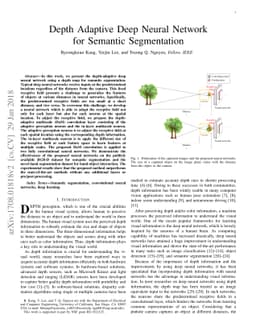 Depth Adaptive Deep Neural Network for Semantic Segmentation