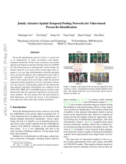 Jointly Attentive Spatial-Temporal Pooling Networks for Video-based
  Person Re-Identification