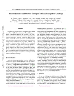 Unconstrained Face Detection and Open-Set Face Recognition Challenge