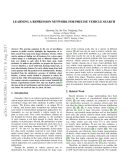 Learning a Repression Network for Precise Vehicle Search