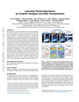 Learning Visual Importance for Graphic Designs and Data Visualizations