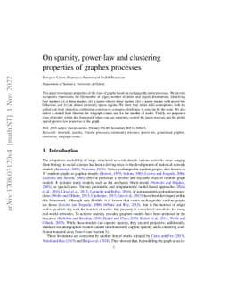 On sparsity, power-law and clustering properties of graphex processes