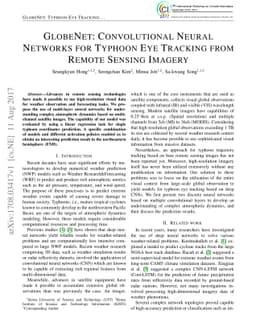 GlobeNet: Convolutional Neural Networks for Typhoon Eye Tracking from
  Remote Sensing Imagery