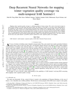 Deep Recurrent Neural Networks for mapping winter vegetation quality
  coverage via multi-temporal SAR Sentinel-1