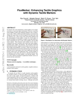 FluxMarker: Enhancing Tactile Graphics with Dynamic Tactile Markers