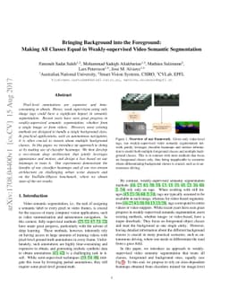 Bringing Background into the Foreground: Making All Classes Equal in
  Weakly-supervised Video Semantic Segmentation