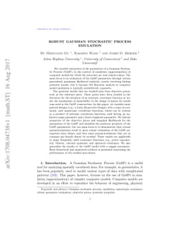 Robust Gaussian Stochastic Process Emulation