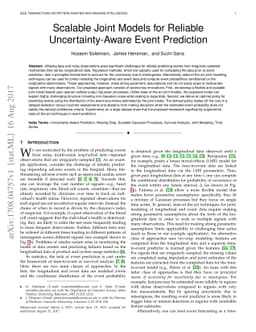 Scalable Joint Models for Reliable Uncertainty-Aware Event Prediction