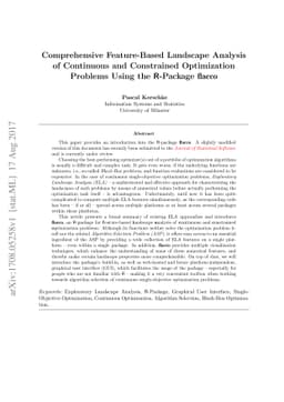 Comprehensive Feature-Based Landscape Analysis of Continuous and
  Constrained Optimization Problems Using the R-Package flacco