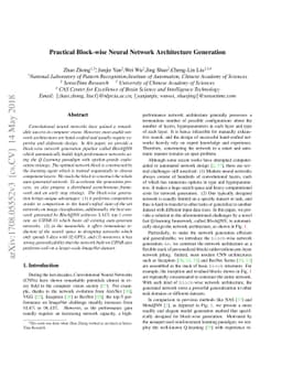 Practical Block-wise Neural Network Architecture Generation
