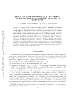 Symmetric Rank Covariances: a Generalised Framework for Nonparametric
  Measures of Dependence