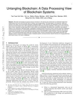 Untangling Blockchain: A Data Processing View of Blockchain Systems
