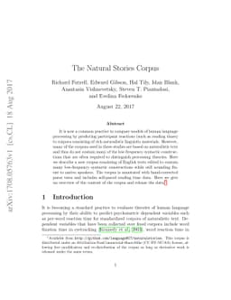 The Natural Stories Corpus