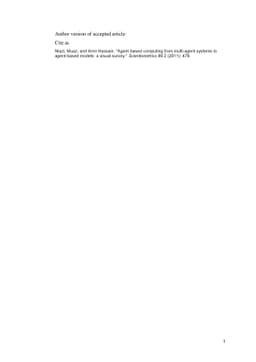 Agent-based computing from multi-agent systems to agent-based Models: a
  visual survey