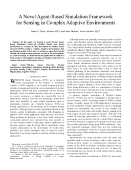 A novel agent-based simulation framework for sensing in complex adaptive
  environments
