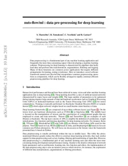 nuts-flow/ml: data pre-processing for deep learning