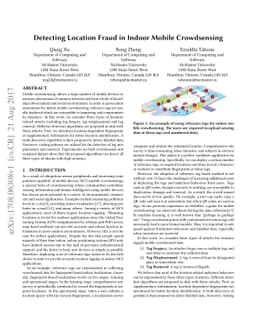 Detecting Location Fraud in Indoor Mobile Crowdsensing
