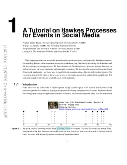 A Tutorial on Hawkes Processes for Events in Social Media