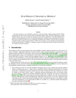Sum-Product Graphical Models
