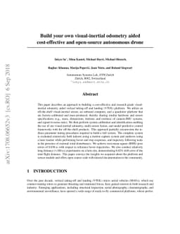 Build Your Own Visual-Inertial Drone: A Cost-Effective and Open-Source
  Autonomous Drone