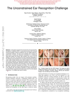 The Unconstrained Ear Recognition Challenge