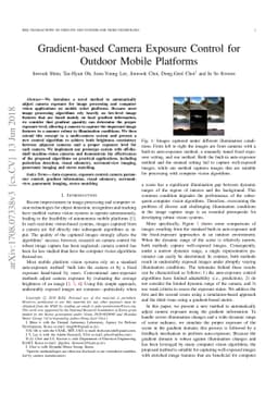 Gradient-based Camera Exposure Control for Outdoor Mobile Platforms