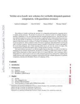 Verifier-on-a-Leash: new schemes for verifiable delegated quantum
  computation, with quasilinear resources