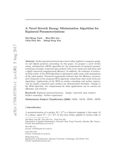 A Novel Stretch Energy Minimization Algorithm for Equiareal
  Parameterizations
