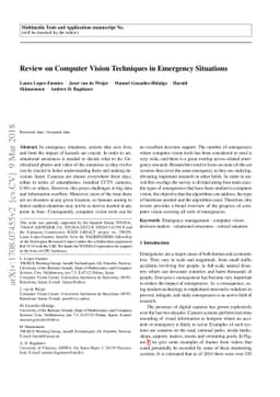 Review on Computer Vision Techniques in Emergency Situation