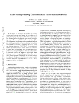 Leaf Counting with Deep Convolutional and Deconvolutional Networks