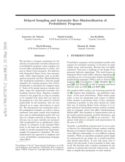 Delayed Sampling and Automatic Rao-Blackwellization of Probabilistic
  Programs