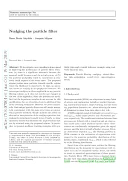 Nudging the particle filter