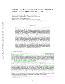 Robust Task Clustering for Deep Many-Task Learning
