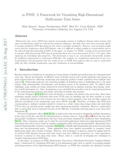 m-TSNE: A Framework for Visualizing High-Dimensional Multivariate Time
  Series