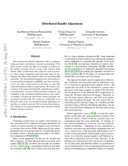 Distributed Bundle Adjustment