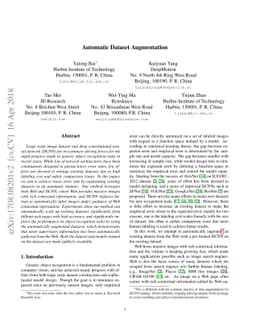 Automatic Dataset Augmentation