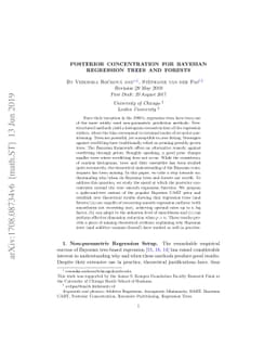Posterior Concentration for Bayesian Regression Trees and Forests