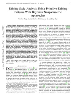 Driving Style Analysis Using Primitive Driving Patterns With Bayesian
  Nonparametric Approaches