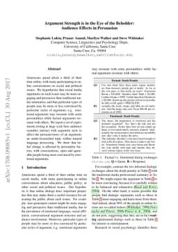 Argument Strength is in the Eye of the Beholder: Audience Effects in
  Persuasion