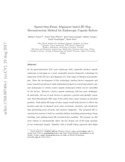 Sparse-then-Dense Alignment based 3D Map Reconstruction Method for
  Endoscopic Capsule Robots