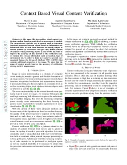 Context Based Visual Content Verification