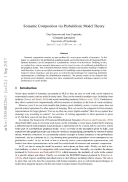 Semantic Composition via Probabilistic Model Theory